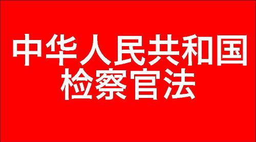 中华人民共和国检察官法