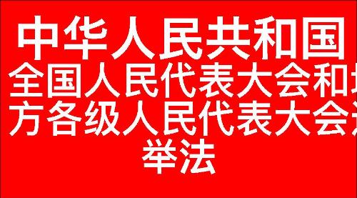 中华人民共和国全国人民代表大会和地方各级人民代表大会选举法