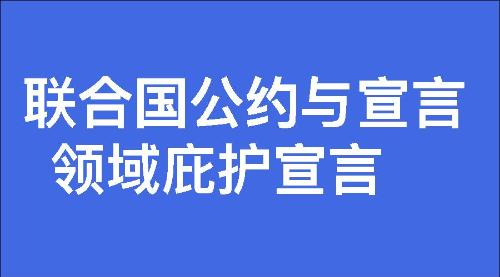 领域庇护宣言