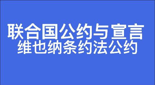 维也纳条约法公约